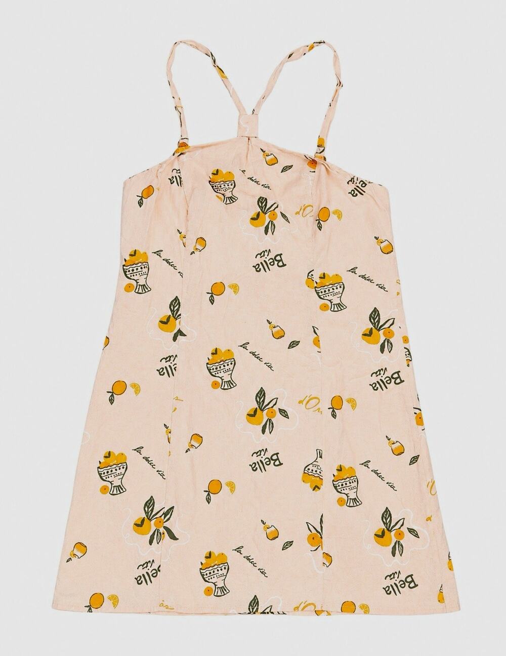 Wild Fable Women’s Citrus Print Linen Blend Mini Dress Size M